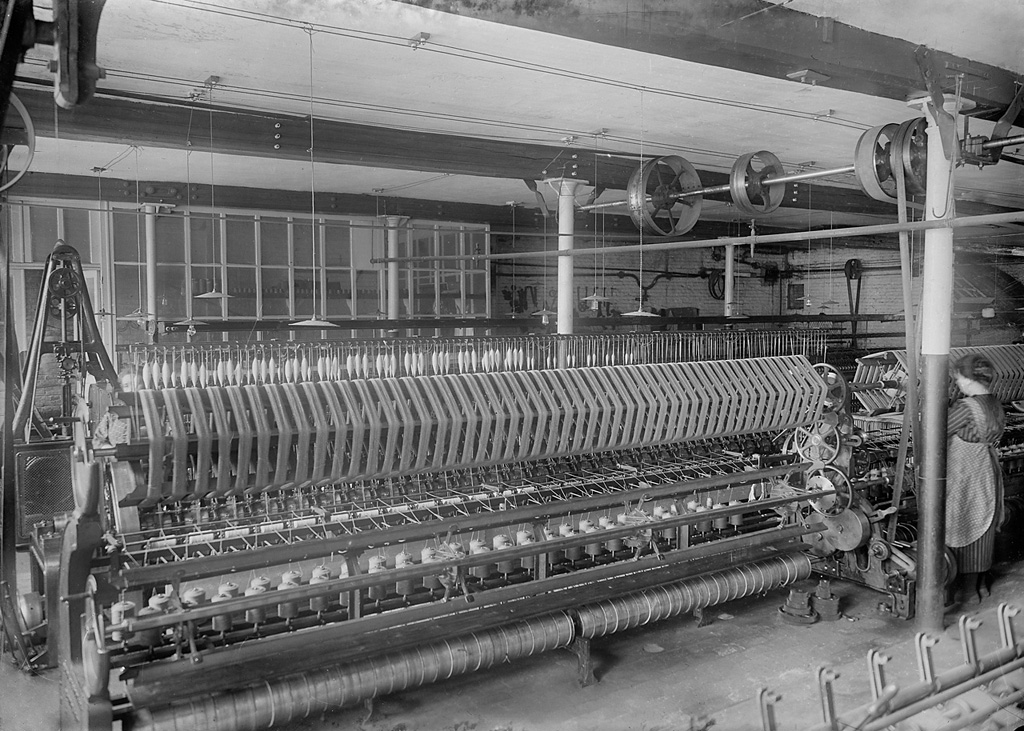 Photo d'archive d'une machine de textile