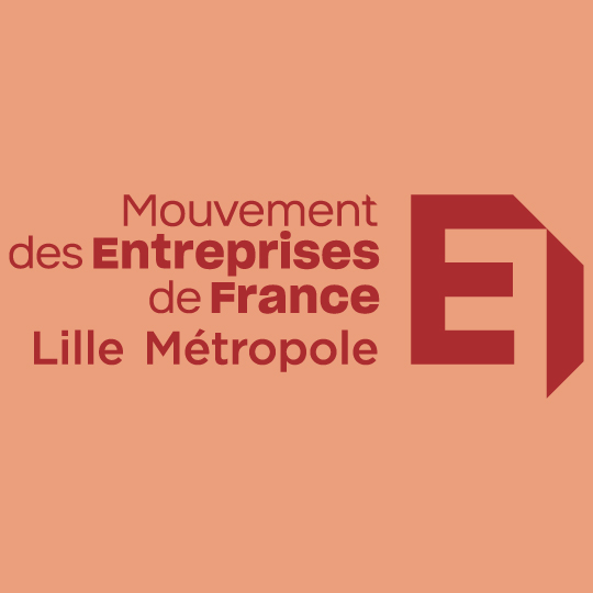 Logo MEDEF Lille Métropole rouge