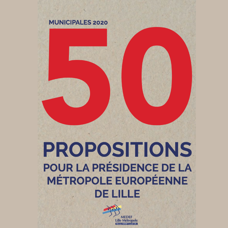 couverture des 50 propositions Mede Lille Métropole