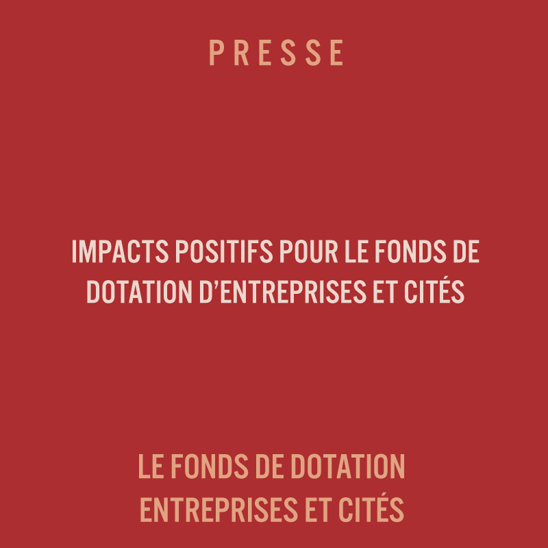 PRESSE FONDS DE DOTATION