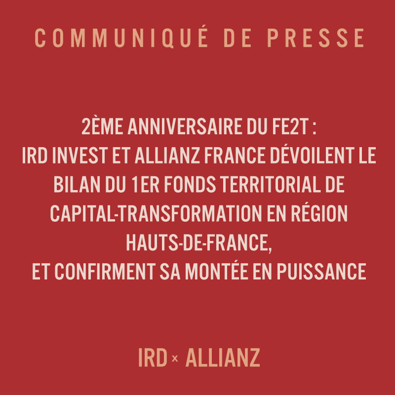 Communiqué de Presse IRD x ALLIANZ Communiqué de Presse IRD x ALLIANZ