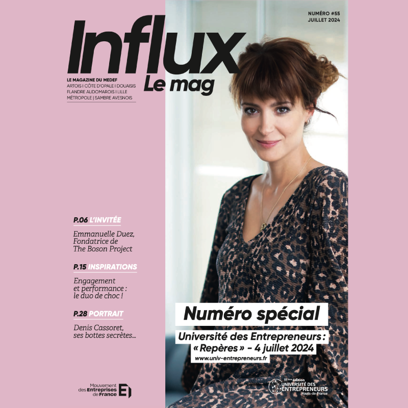 couverture de l'Influx 55 avec Emmanuelle Duez